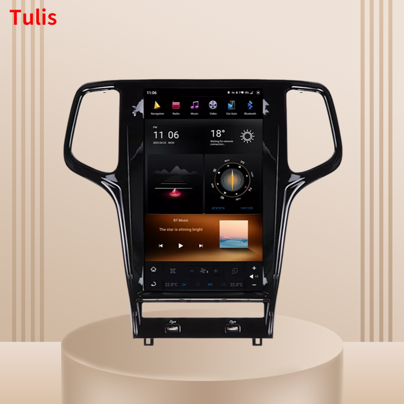 Tulis Audio and Calling Built-in Microphone CD USB SD Aux in AM FM Radio For Jeep Grand Cherokee 2011-2013 Car Multimedia Receivers