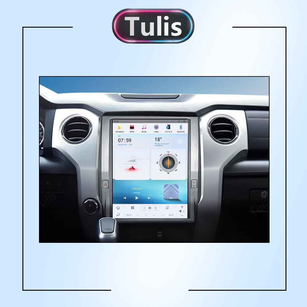 12.1“ Tesla Style Toyota Tundra 2012 -2018 Android Screen Navigation Car Radio With Carplay Android Auto