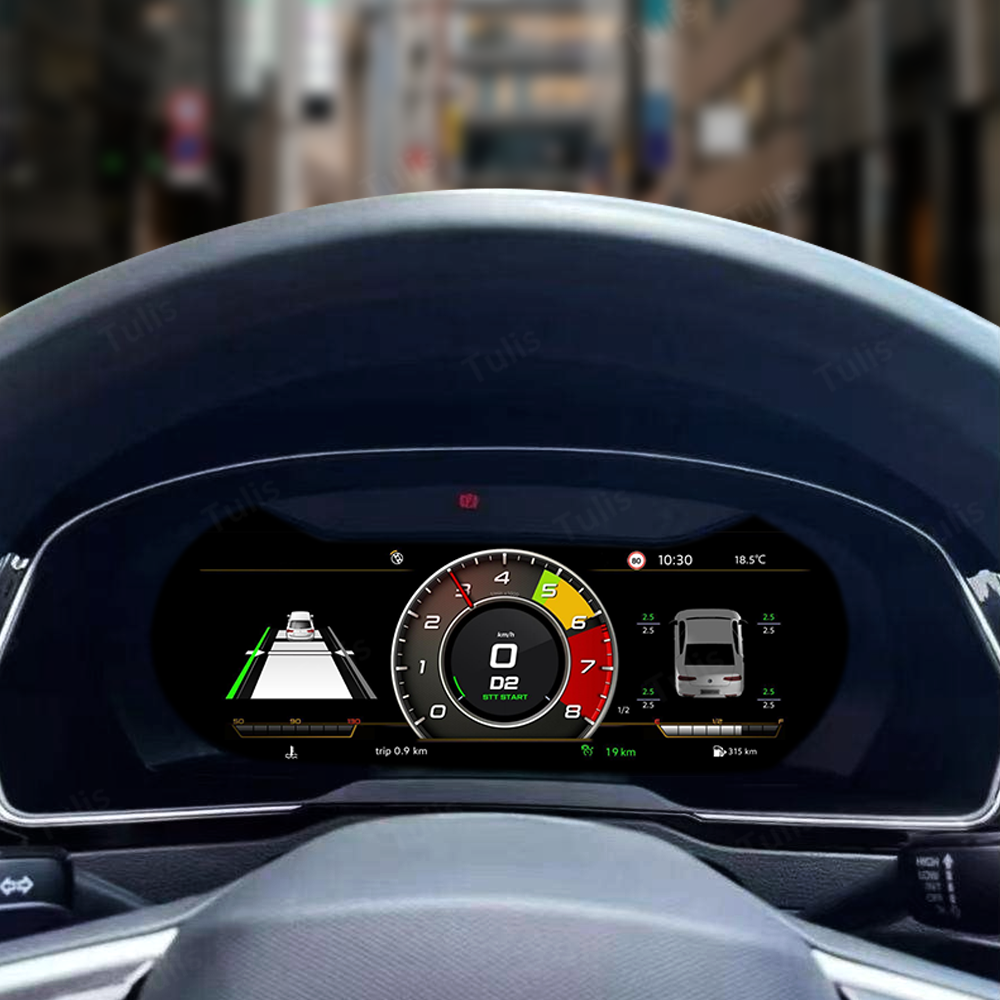 VW Amarok 2017-2020 Car Digital Cluster Instrument Virtual Cockpit Speedometer Dashboard Ghost Screen