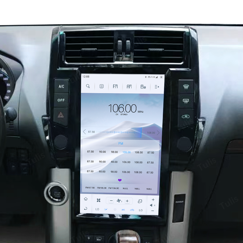 13.6“ Tesla Stlye Toyota Prado 2010-2013 Android Screen Navigation Car Radio With Carplay Android Auto