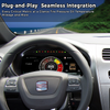 VW Seat Leon 2009-2012 Digital Cluster Instrument Virtual Cockpit Speedometer Dashboard Ghost Screen