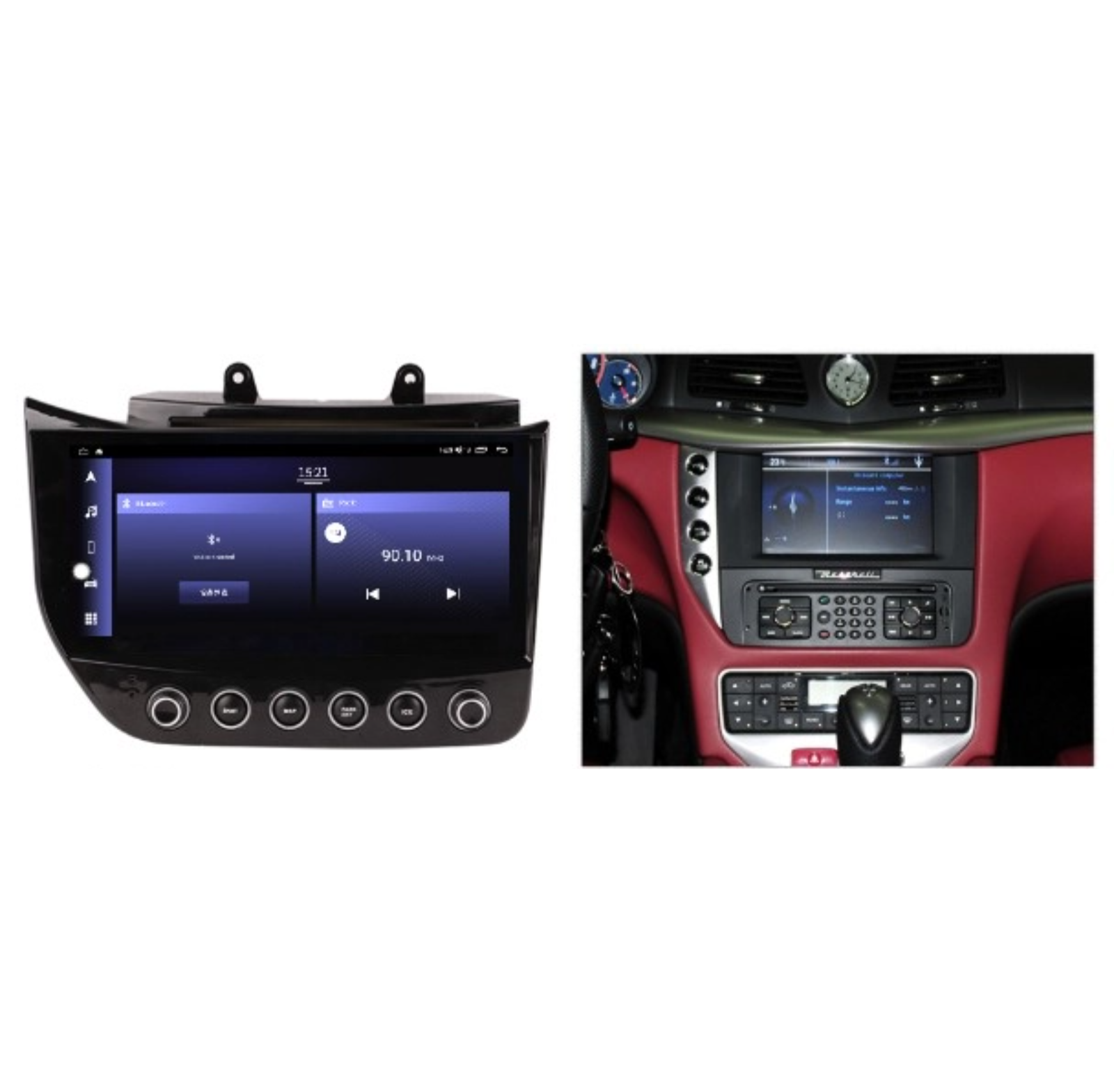 Tulis 10.33 Inch Android 13 For Maserati GT 2007-2015 Carplay Auto GPS Navigation DSP Car Tablet AutoRadio Multimedia