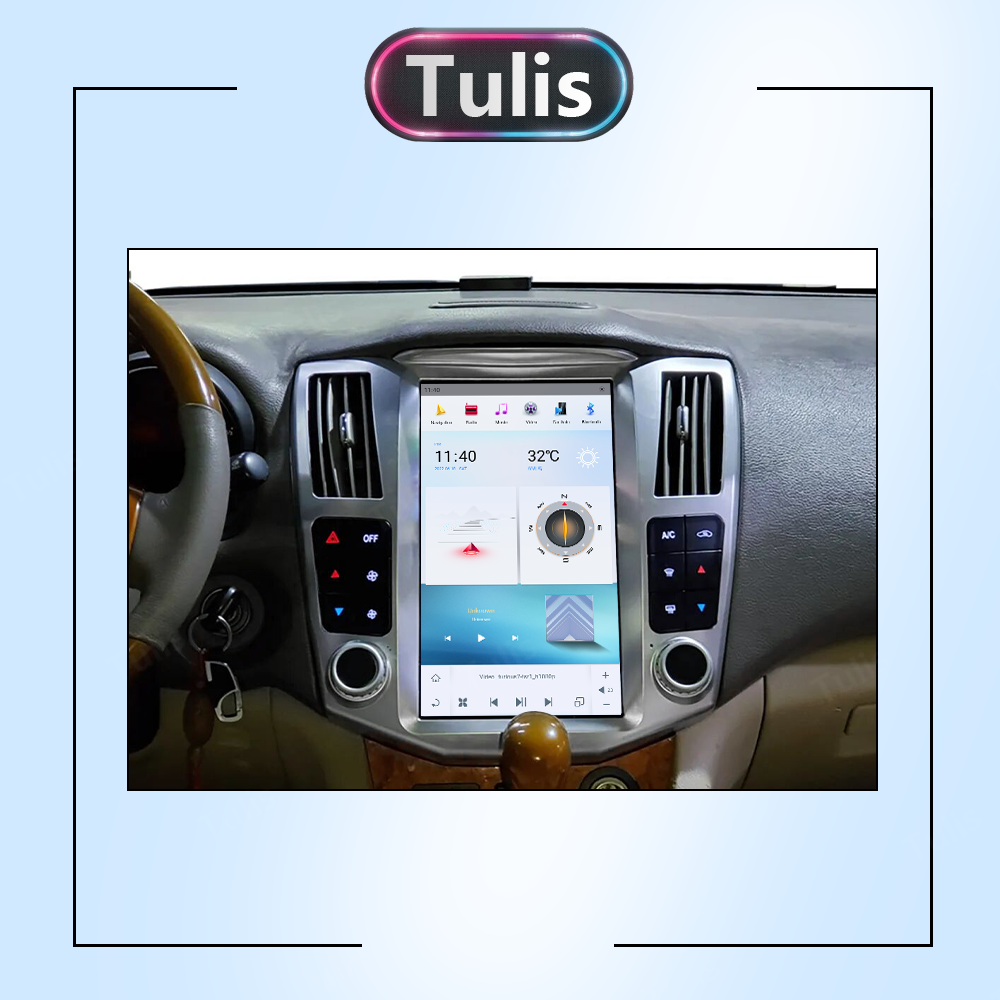 11.8" Tesla Stlye Lexus RX300 330 400H 2004-2008 Android Screen Navigation Car Radio With Carplay Android Auto