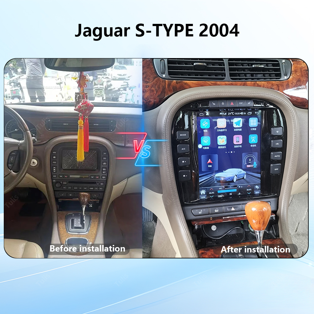 Tulis Touch Screen Android Car Radio GPS Navigation DVD Player Stereo Multimedia Audio System for Jaguar S-TYPE