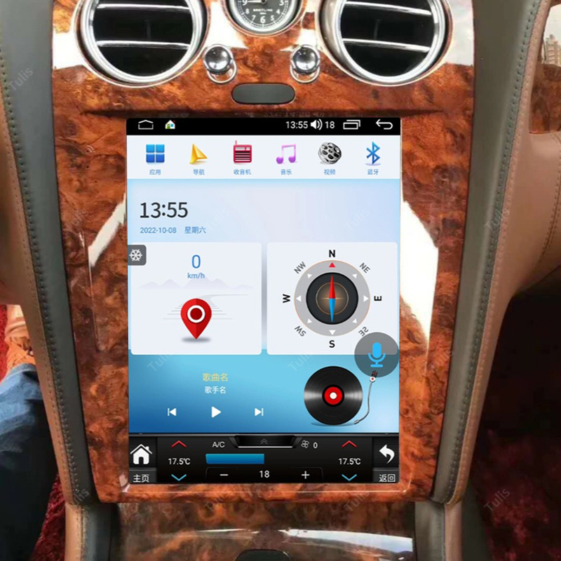 Tulis Android 13 Car DVD Player Touch Screen for Bentley Flying Spur Continental 2005-2012 Carplay Multimedia Player WIFI GPS Navigation