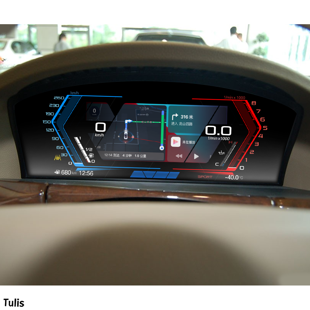 BMW 7 Series E65 E66 2004-2009 Car Digital Cluster Instrument Virtual Cockpit Speedometer Dashboard Ghost Screen