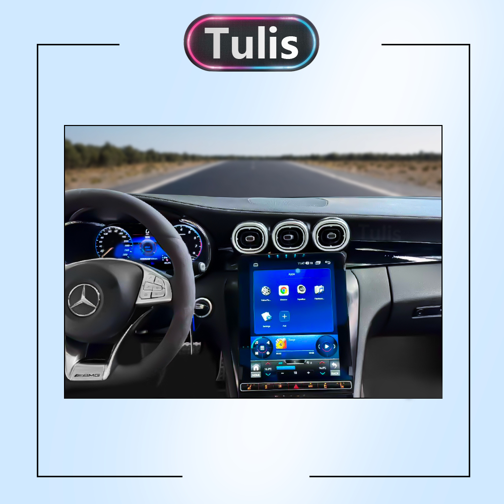 12.3" Mercedes Benz C Class GLC 2015-2022 Android Screen Navigation Car Radio With Carplay Android Auto