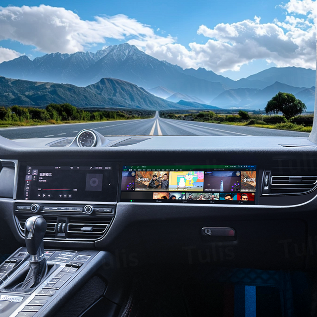 Porsche Macan 2018-2025 Multimedia Co-pilot Passengers Entertainment Display Screen With Carplay
