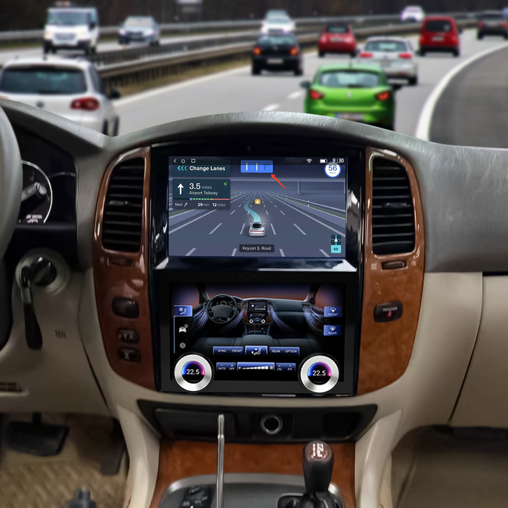 Toyota Land Cruiser LC100 2003-2007 Lexus LX470 2004-2006 Android Screen Navigation Car Radio With Carplay Android Auto