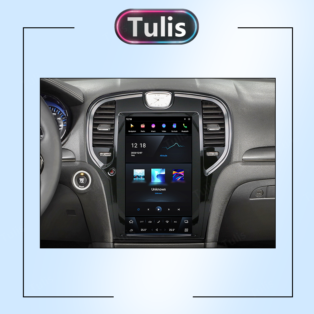 Tesla Style Android Screen for Chrysler 300C 2014-2019 Navigation Car Radio With Carplay Android Auto