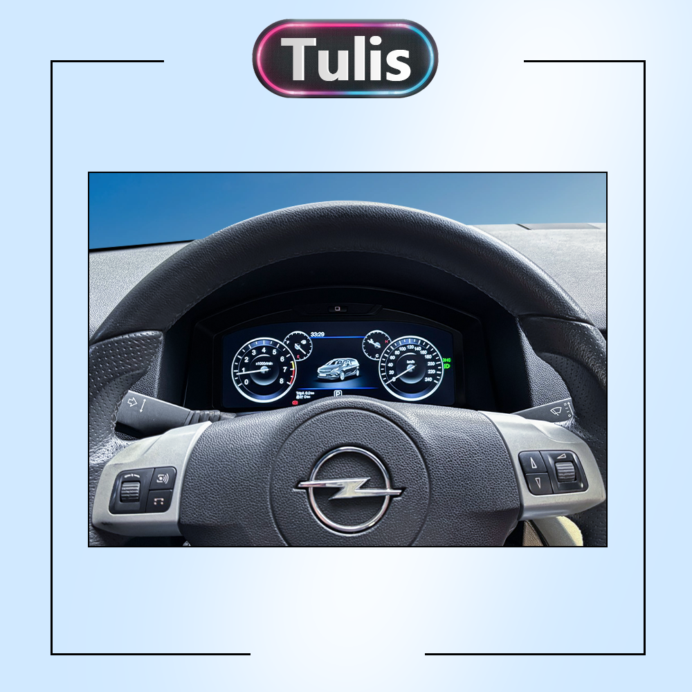 Opel Astra 2004-2010 Car Digital Cluster Instrument Virtual Cockpit Speedometer Dashboard Ghost Screen