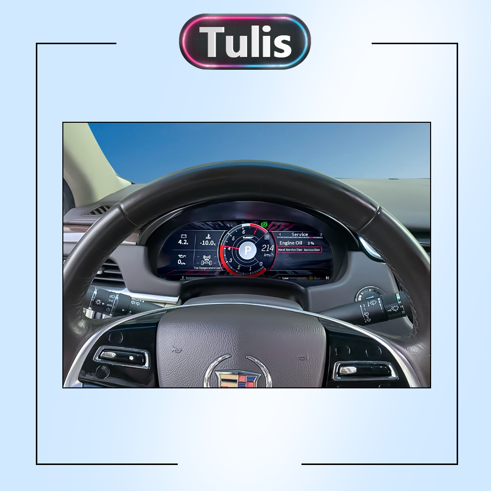 Cadillac SRX 2013-2015 Car Digital Cluster Instrument Virtual Cockpit Speedometer Dashboard Ghost Screen