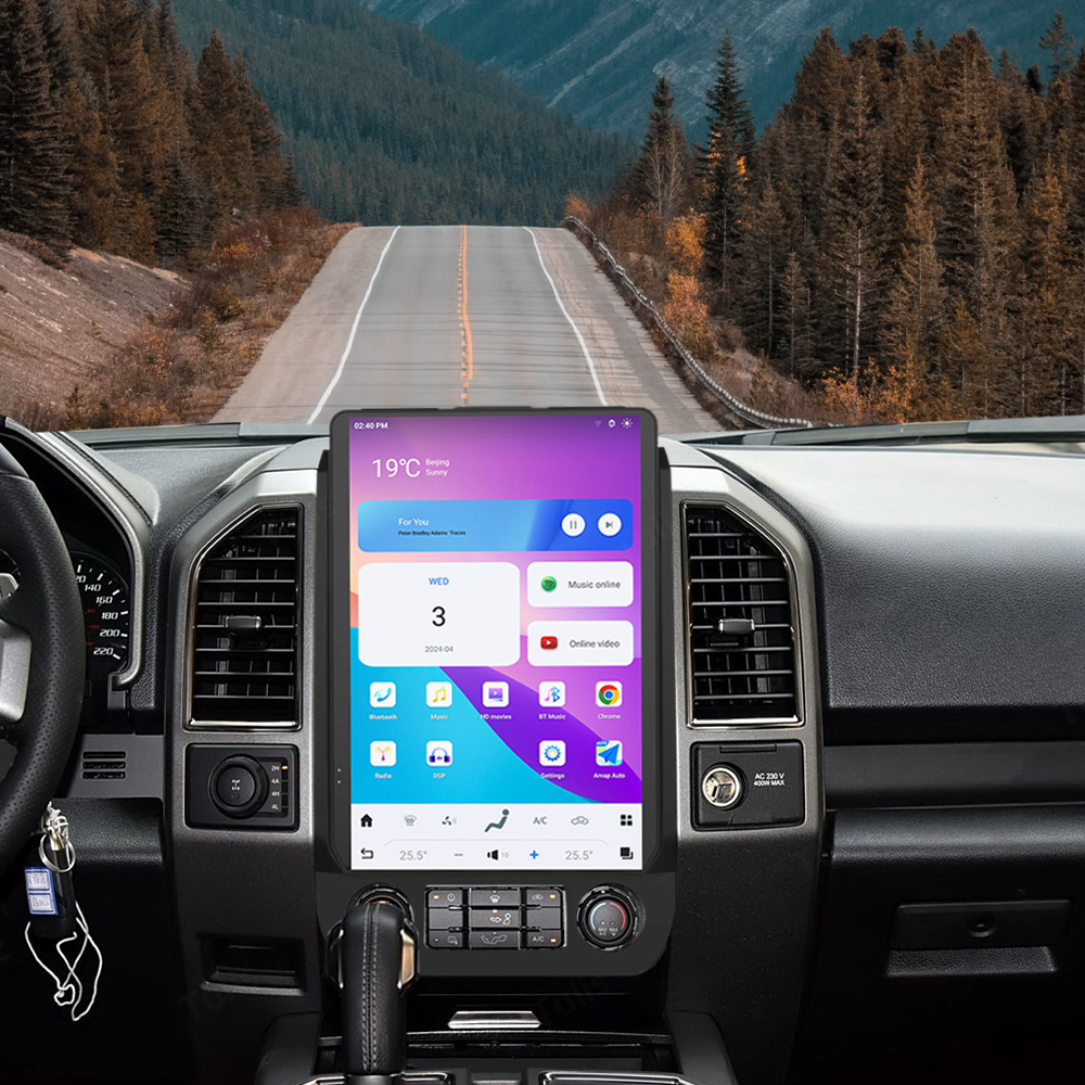 Ford F150 2015-2021 Android Screen Navigation Car Radio With Carplay Android Auto