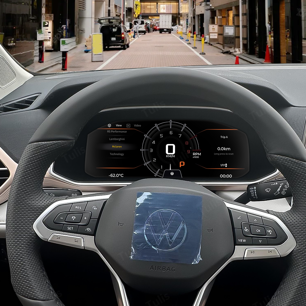 VW Taos 2019-2025 Car Digital Cluster Instrument Virtual Cockpit Speedometer Dashboard Ghost Screen