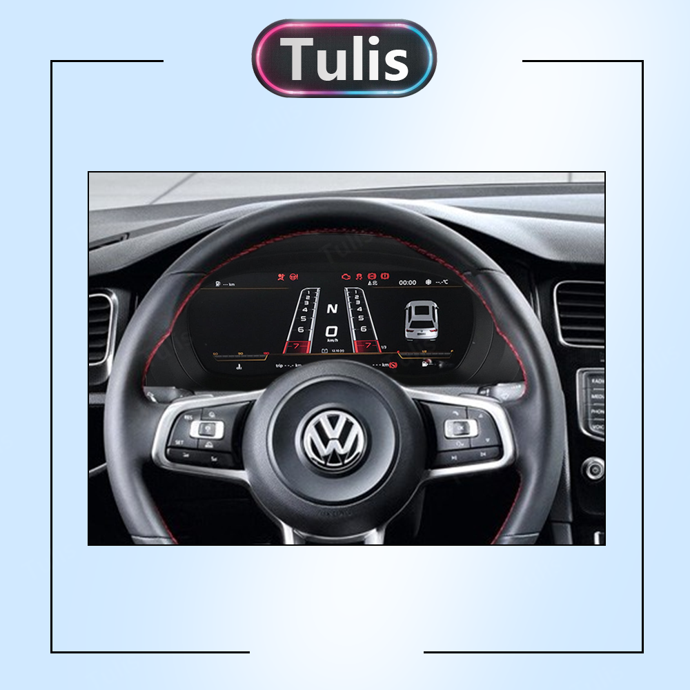 VW Golf6 2010-2013 Car Digital Cluster Instrument Virtual Cockpit Speedometer Dashboard Ghost Screen