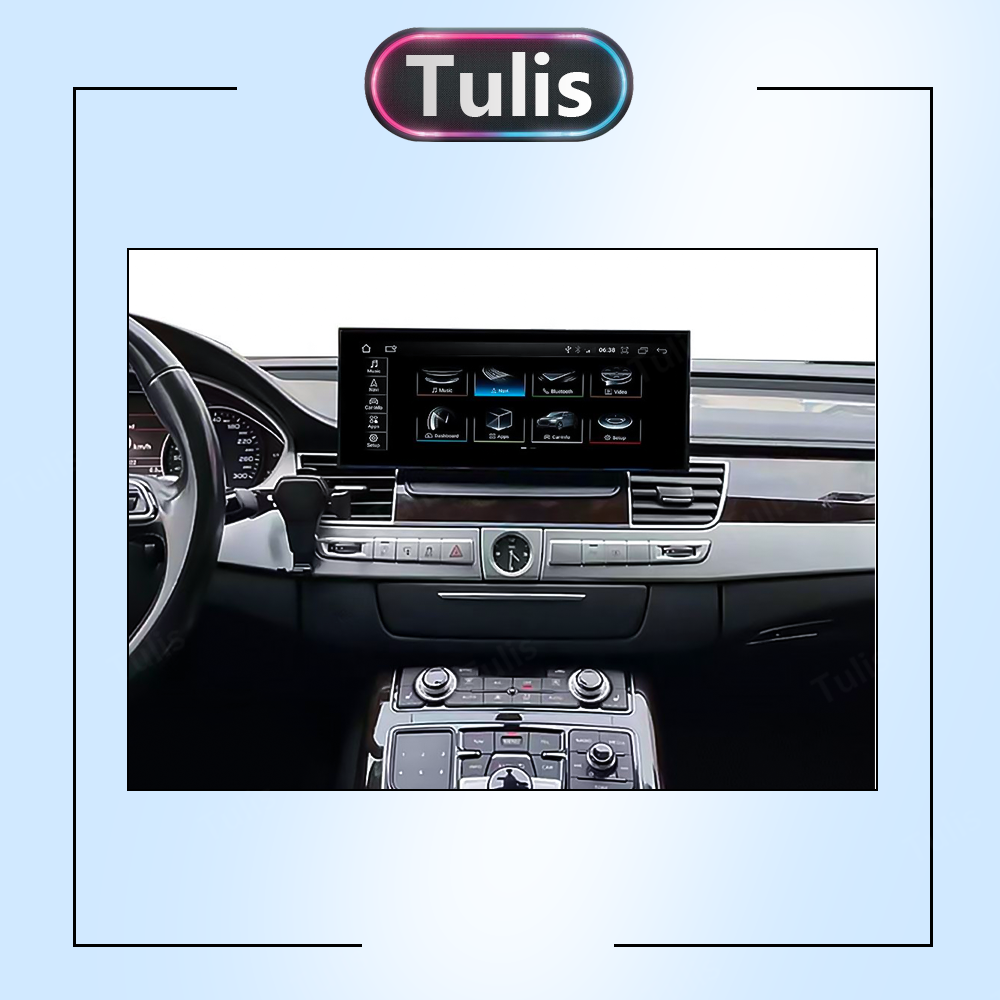 12.3“ Audi A8 2011-2018 Android Screen Navigation Car Radio With Carplay Android Auto