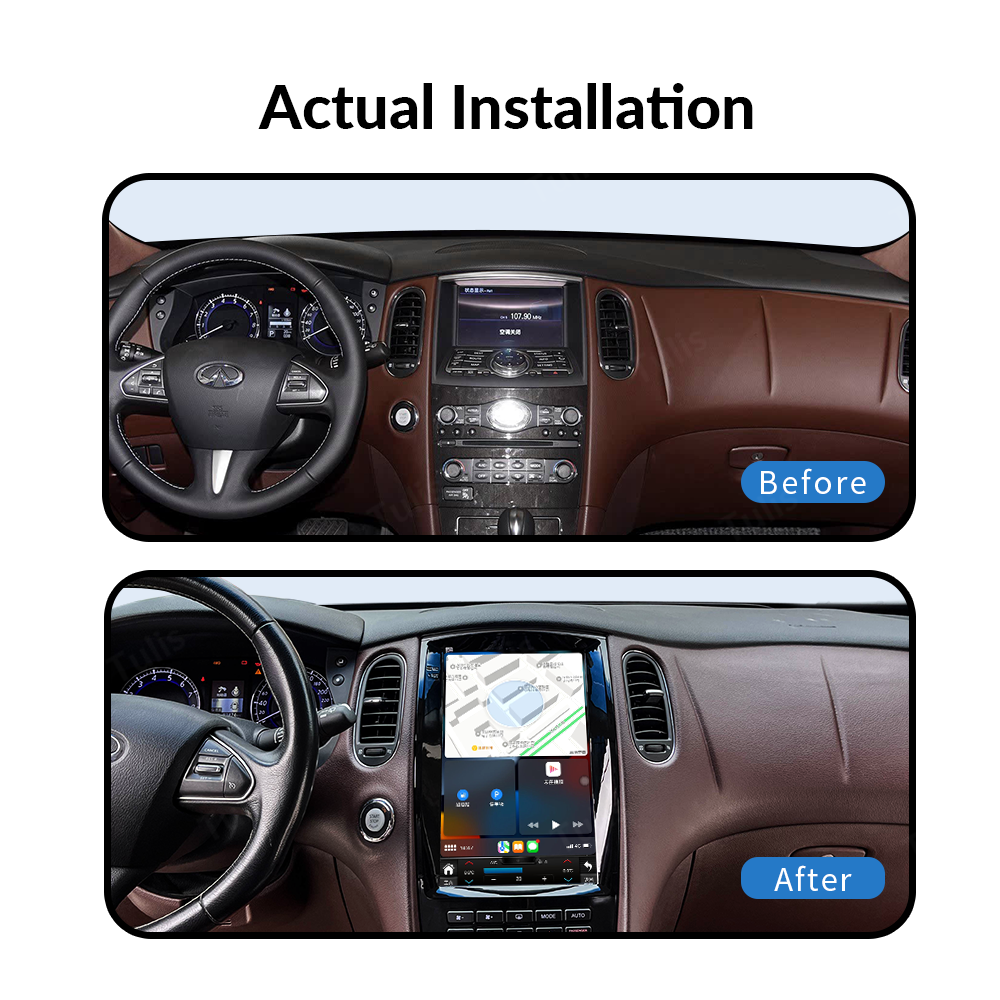 12.1'' Infiniti QX50 EX25 EX35 2010-2016 Android Screen Navigation Car Radio With Carplay Android Auto