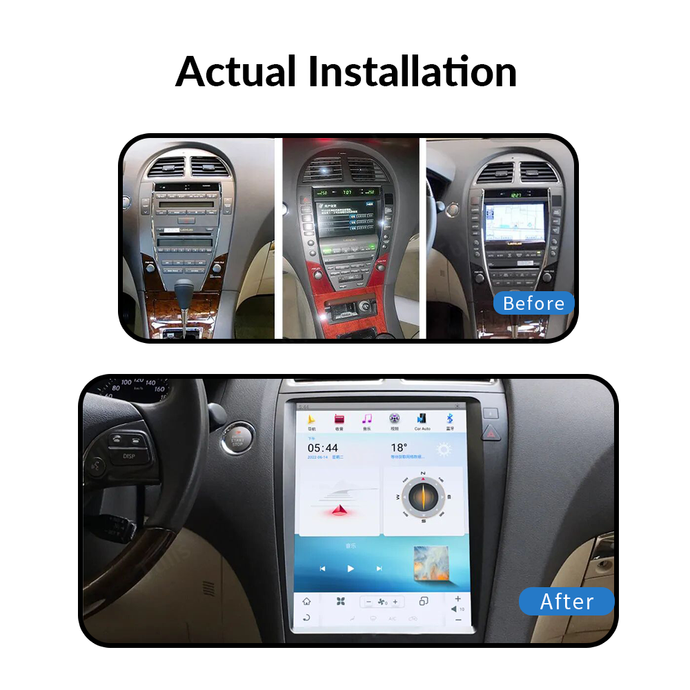 12.1" Tesla Style Lexus ES240 ES350 2006-2012 Android Screen Navigation Car Radio With Carplay Android Auto