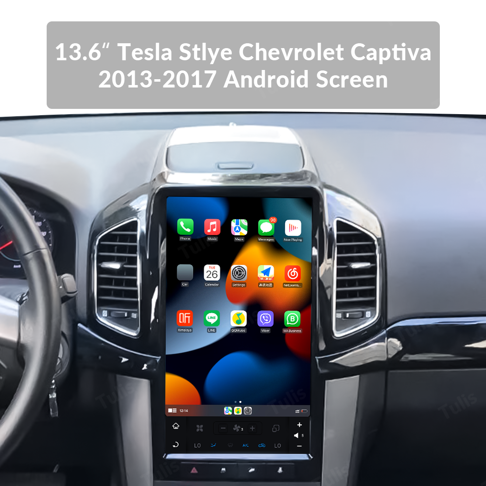 13." Tesla Stlye Chevrolet Captiva 2013-2017 Android Screen Navigation Car Radio With Carplay Android Auto