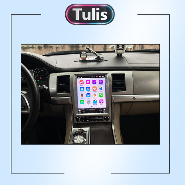 Tulis Tesla Touch Screen Android Car Radio GPS Navigation DVD Player Stereo Multimedia Audio System for Jaguar XF 2008-2015