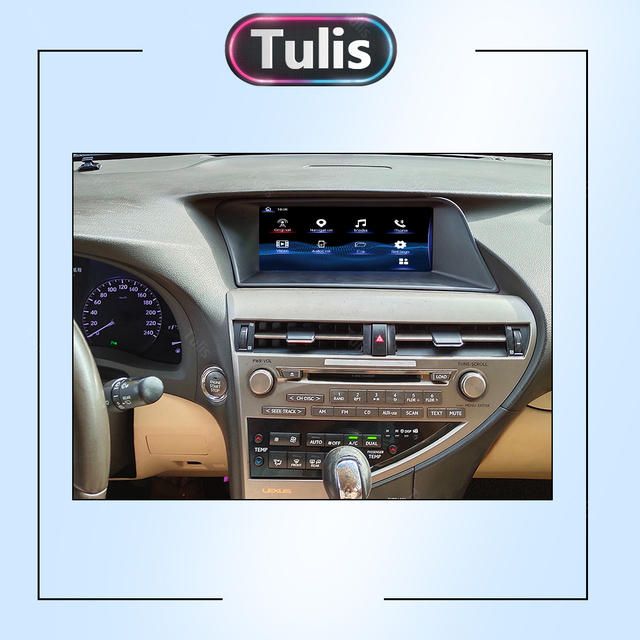 Tulis Touch Screen Android Car Radio GPS Navigation DVD Player Stereo Multimedia Audio System for Lexus RX 270 2009-2014