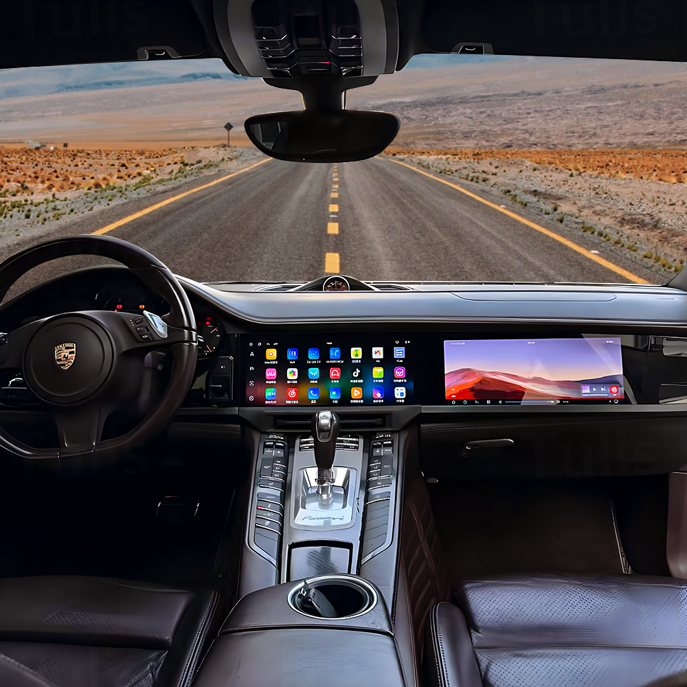Porsche Panamera 2010-2016 Dual 12.3 Inch Android Screen Navigation Car Stereo With Carplay Android Auto