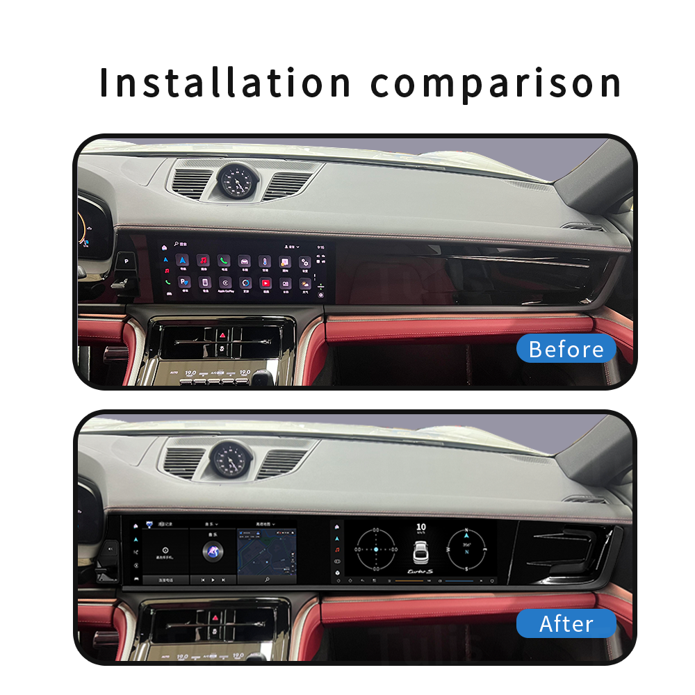 Porsche Panamera 2017-2023 Dual 12.3 Inch Android Screen Navigation Car Stereo With Carplay Android Auto