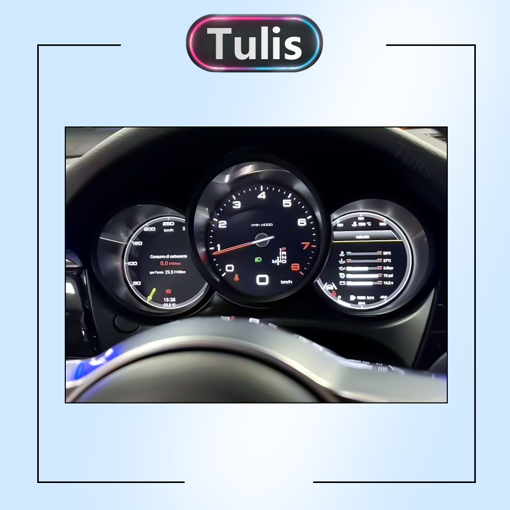  Porsche Macan 2014-2023 Car Digital Cluster Instrument Virtual Cockpit Speedometer Dashboard Ghost Screen