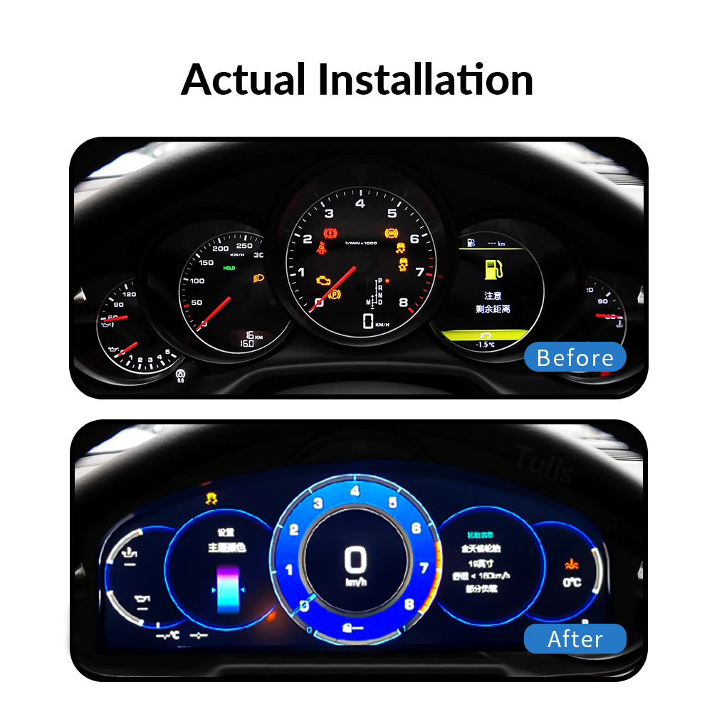 Porsche Panamera 2010-2016 Car Digital Cluster Instrument Virtual Cockpit Speedometer Dashboard Ghost Screen