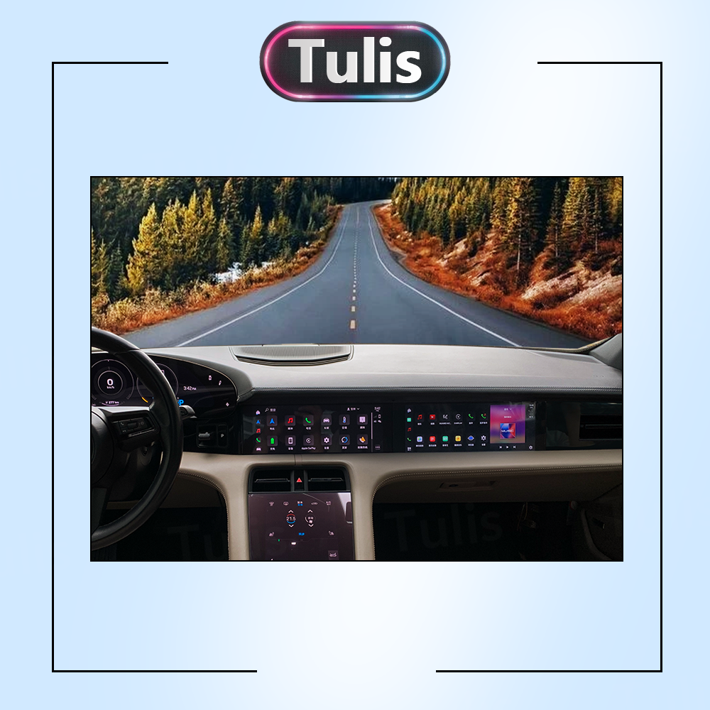  12.3 Porsche Taycan 2019-2025 Multimedia Co-pilot Passengers Entertainment Display Screen With Carplay