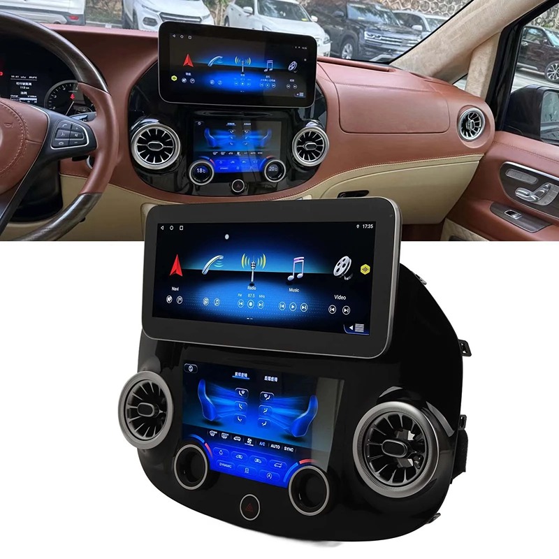 Tulis Android 13 Car Radio With Touch AC Panel For Mercedes Benz Vito 2016-2023 Car Multimedia Player Automotivo Multimedia