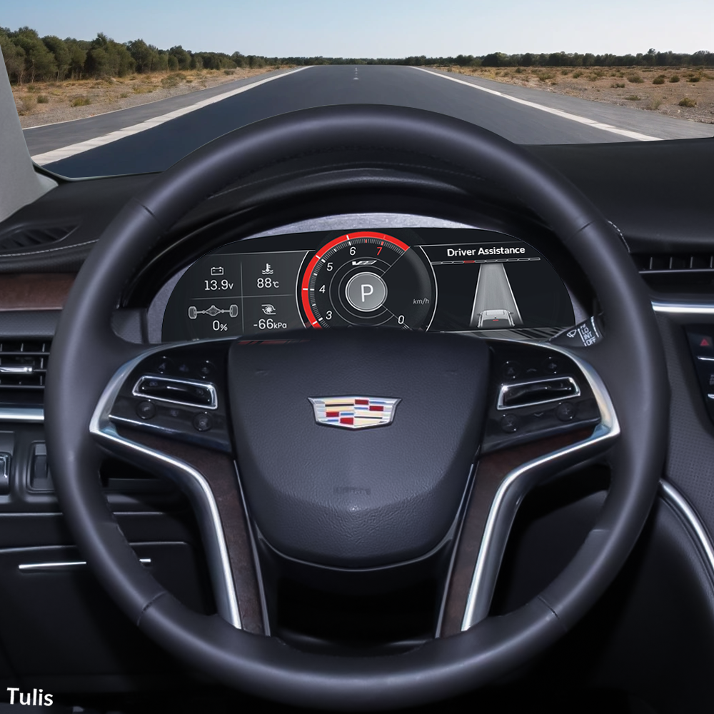 Cadillac XTS CTS 2014-2019 Car Digital Cluster Instrument Virtual Cockpit Speedometer Dashboard Ghost Screen