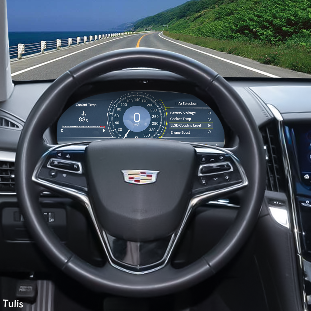 Cadillac ATS ATSL 2014-2017 Car Digital Cluster Instrument Virtual Cockpit Speedometer Dashboard Ghost Screen