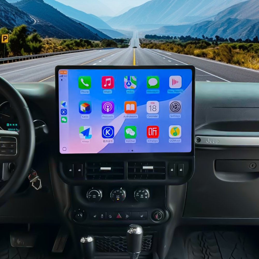 16.8“ Jeep Wrangler 2011-2017 Android Screen Navigation Car Radio With Carplay Android Auto