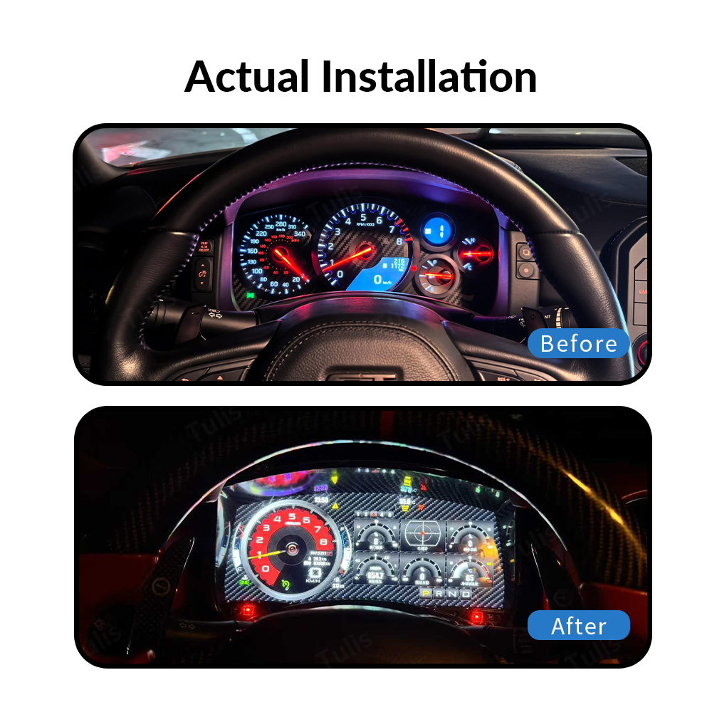 Nissan GTR 2009-2017 Car Digital Cluster Instrument Virtual Cockpit Speedometer Dashboard Ghost Screen