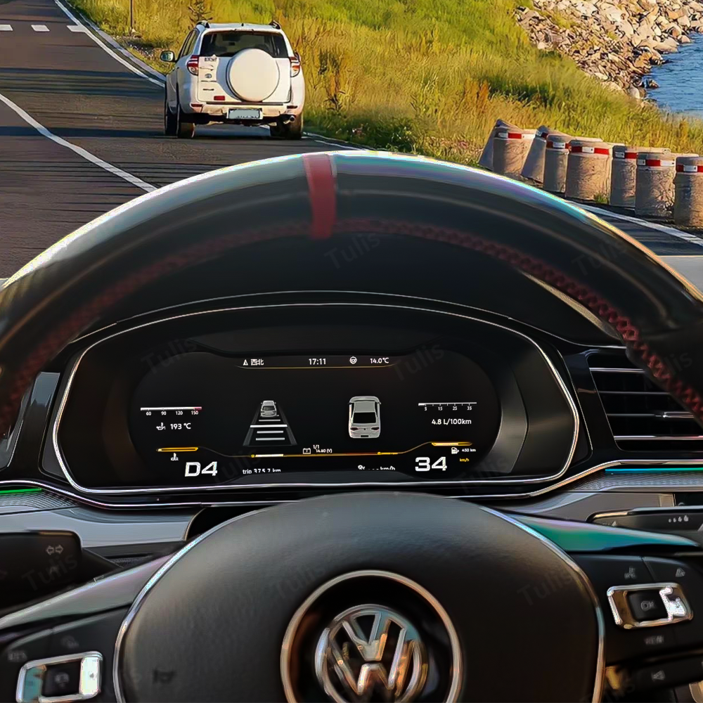 VW Lamando 2014-2021 Car Digital Cluster Instrument Virtual Cockpit Speedometer Dashboard Ghost Screen