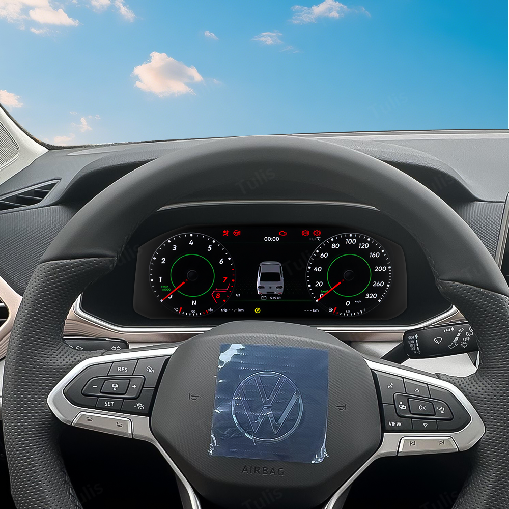 VW Taos 2019-2025 Car Digital Cluster Instrument Virtual Cockpit Speedometer Dashboard Ghost Screen