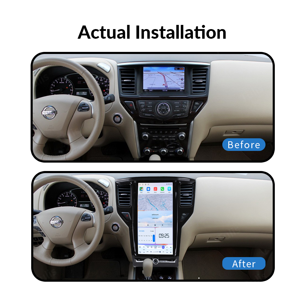 14.8 Inch Nissan Pathfinder 2012-2020 Tesla Screen Android Screen Navigation Car Radio With Carplay Android Auto