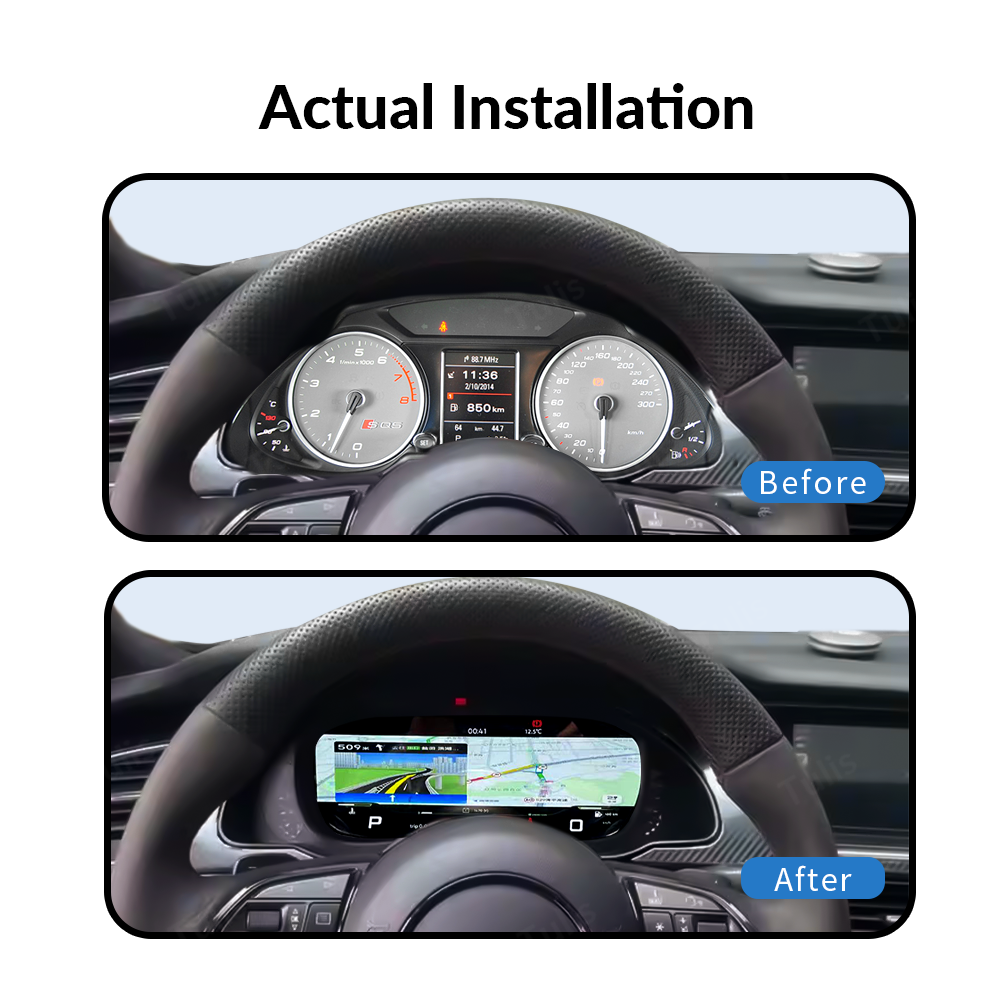 Audi Q5 2010-2018 Car Digital Cluster Instrument Virtual Cockpit Speedometer Dashboard Ghost Screen