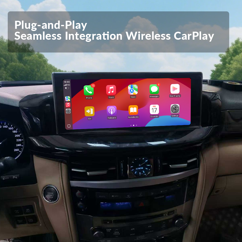 12.3“ Lexus LX570 2008-2015 Upgrade 2022 Android Screen Navigation Car Radio With Carplay Android Auto