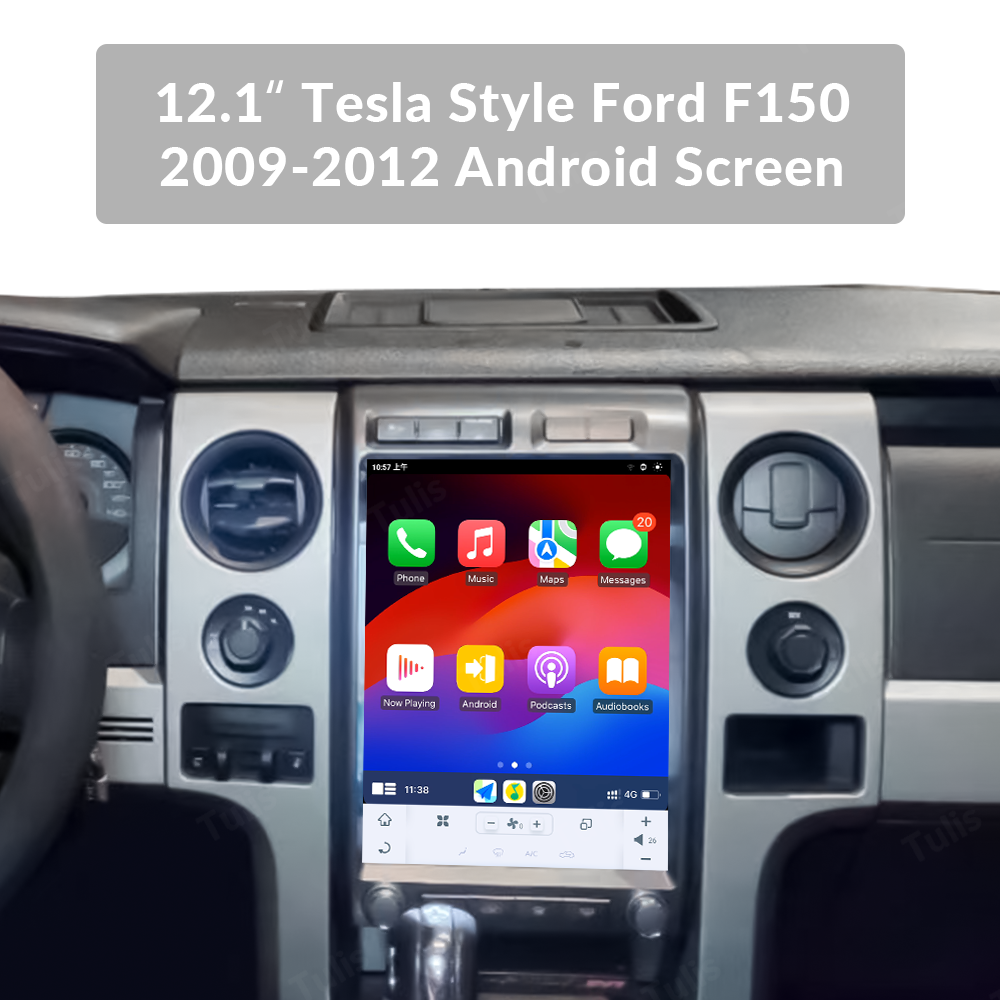 12.1“ Tesla Style Toyota Fortuner 2016 -2022 Android Screen Navigation Car Radio With Carplay Android Auto