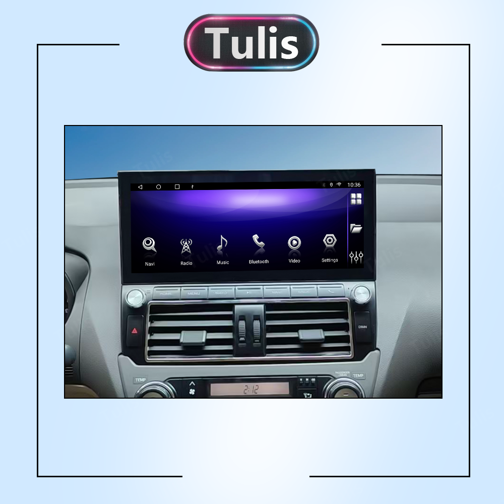 12.3“ Toyota Prado 2014-2017 Android Screen Navigation Car Radio With Carplay Android Auto