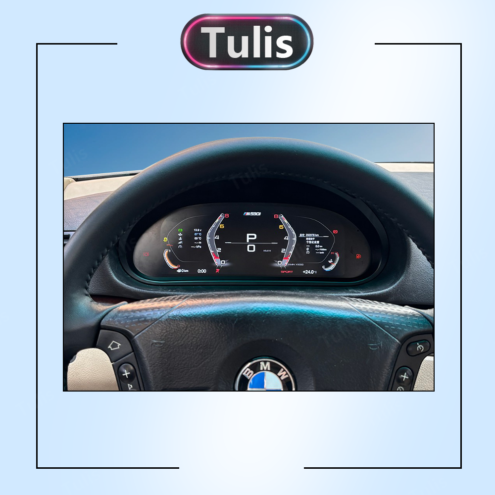 BMW E46 1999-2004 Car Digital Cluster Instrument Virtual Cockpit Speedometer Dashboard Ghost Screen