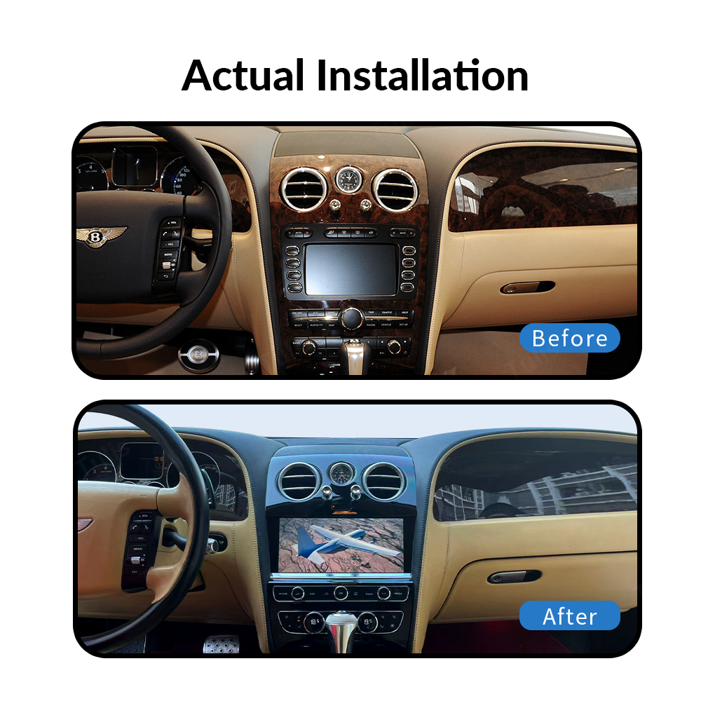 10.9" Bentley Flying Spur Continental GT 2005–2019 Android Screen Navigation Car Radio With Carplay Android Auto
