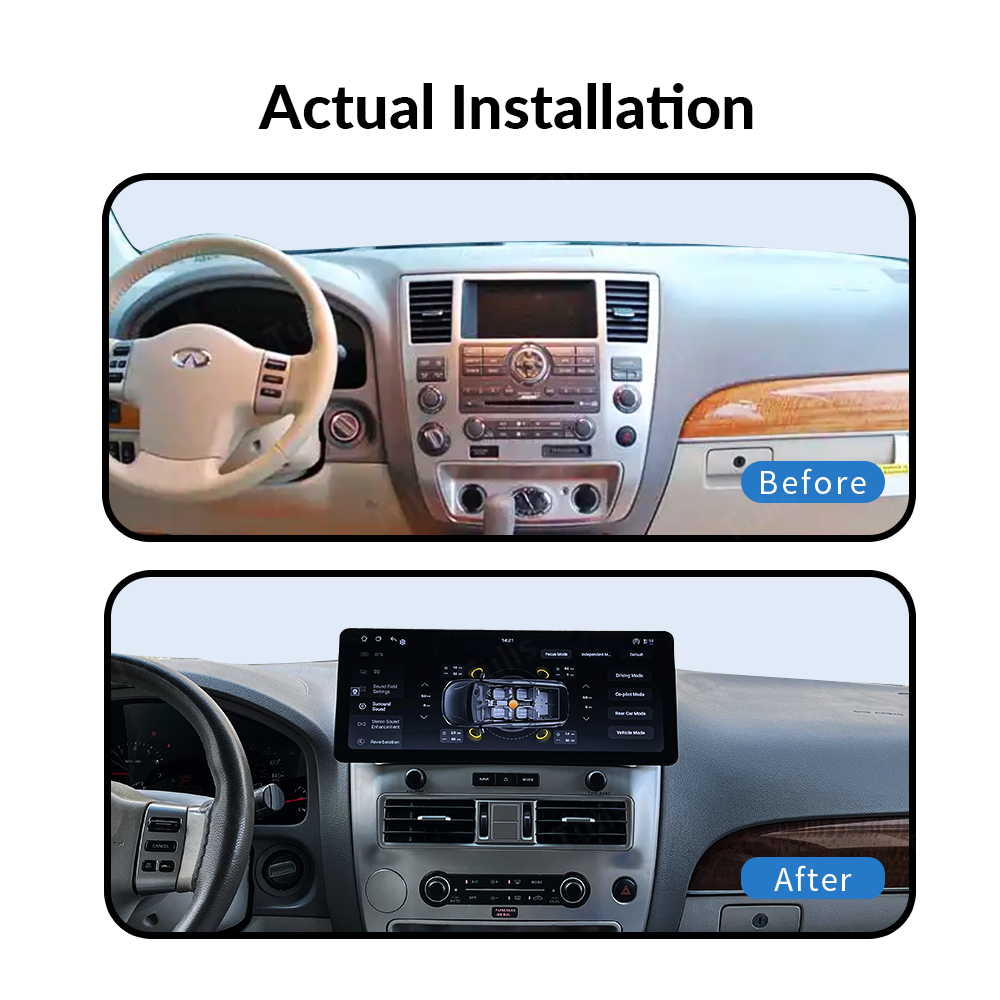 17" Nissan Patrol Infiniti QX56 2008-2015 Android Screen Navigation Car Radio With Carplay Android Auto