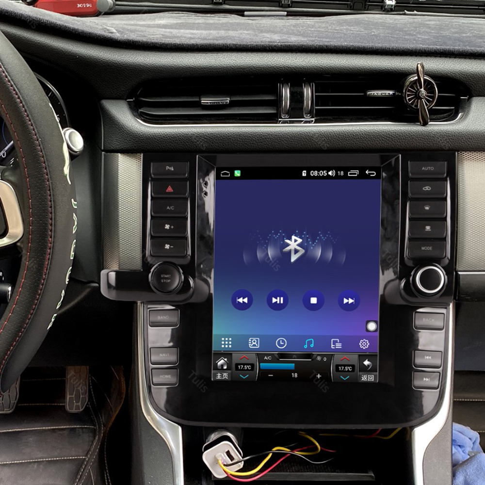 Tulis Tesla Touch Screen Android Car Radio GPS Navigation DVD Player Stereo Multimedia Audio System for Jaguar XF 2016-2019