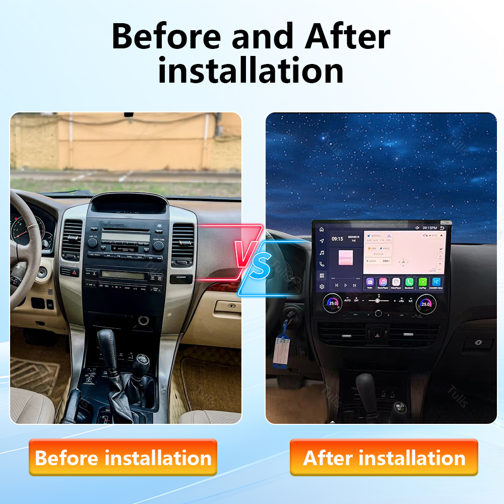 Tulis Toyota Elfa A20 2008-2012 Android Screen Multimedia Carplay Car DVD Player