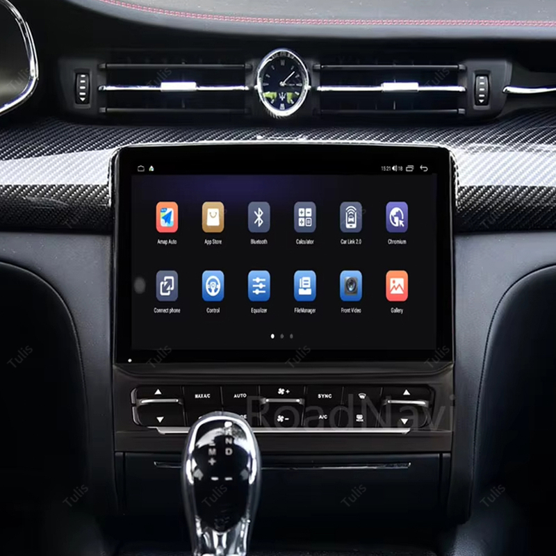 Tulis 12.3 Inch Android Touch Screen And AC Panel Car Radio Stereo DVD Player Multimedia Player For Maserati Quattroporte 2016-2020