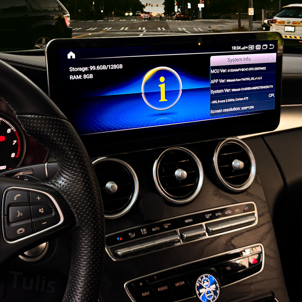 Mercedes Benz C class 2015-2018 Android Screen Navigation Car Radio With Carplay Android Auto