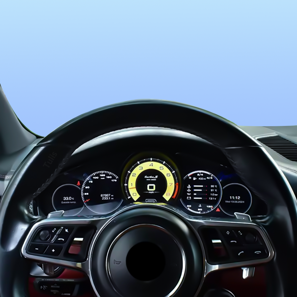 Porsche Panamera 2017-2023 Car Digital Cluster Instrument Virtual Cockpit Speedometer Dashboard Ghost Screen